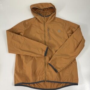 Dovetail‎ Workwear Cordura Jacket Womens Medium Brown Hooded Nylon Windbreaker